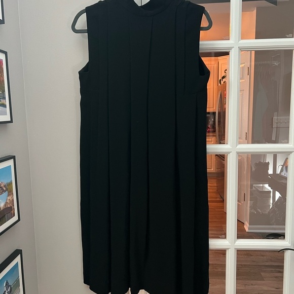 Saba Black Midi Dress high neck, sleeveless size M EUC - Picture 3 of 8